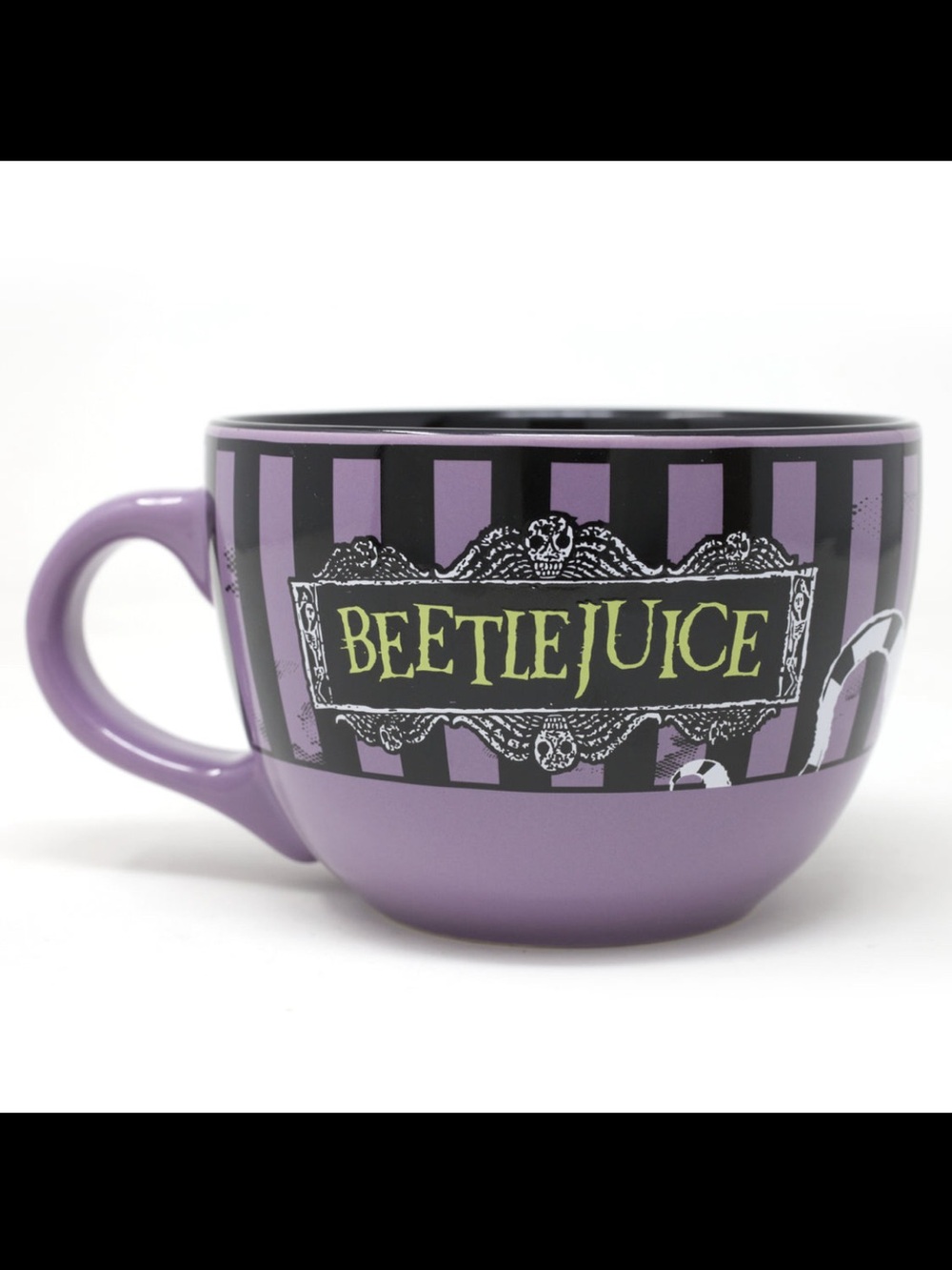 Beetlejuice Sandworm "Never Trust the Living" Ceramic Soup Mug 24-Ounce NIB